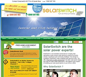 Solar Panel Rebates Solar Hot Water Systems SOLAR SWITCH Canberra